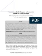 Perspectiva Didáctica para La Formación Basada en Competencias