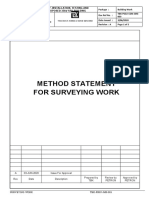 Method Statement For Surveying Work: Document Title