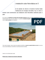 Cómo Calcular Una Instalación Solar Fotovoltaica en 5 Pasos - Click Renovables