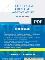 MOLECULES AND CHEMICAL NOMENCLATURE