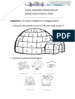 Examen Comunicacion para 3 Años