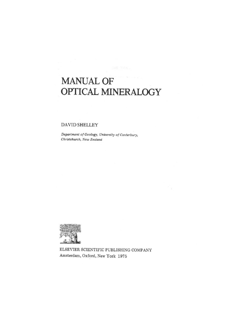 Manual of Optical Mineralogy PDF