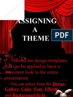 Assigning Themes and Adding Slides in PowerPoint