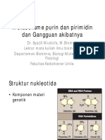 Metabolisme Purin Dan Pirimidin Dan Gangguan Akibatnya