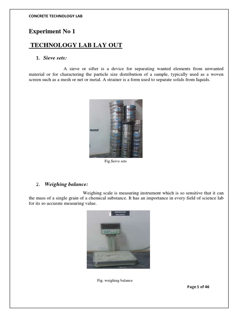 Lab Manual Engineering Materials | PDF | Cement | Rock (Geology)