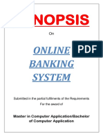 29 - Online Banking System-Synopsis