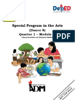 Special Program in The Arts (: Dance 8) Quarter 1 - Module 2