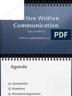 Effective Written Communication: Types of Writing