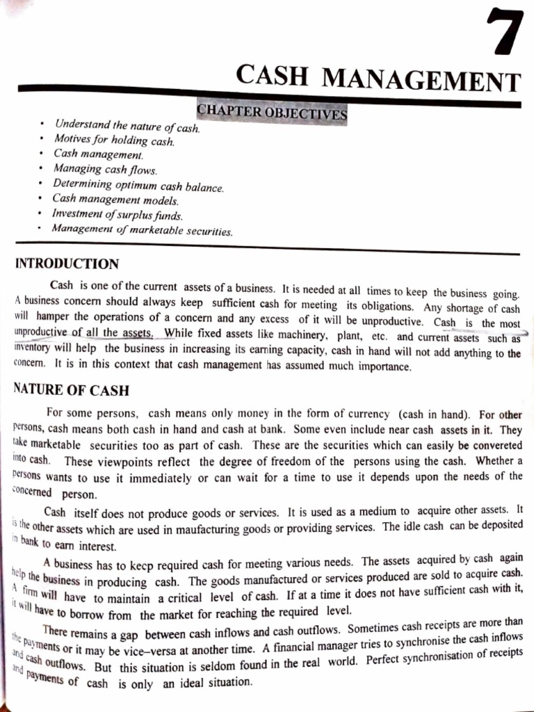 Effective Cash Management Strategies | PDF | Financial Markets ...