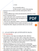 Analsing Quantitative Data 2020-21