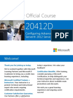 Microsoft Official Course: Configuring Advanced Windows Server® 2012 Services