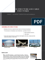 Membrane Structure and Cable Structures: Subject: Advanced Construction and Materials