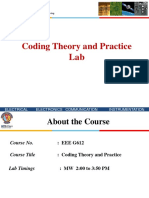 Coding Theory and Practice Lab: Electrical Electronics Communication Instrumentation