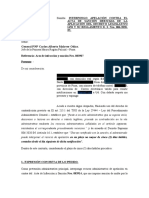 Recurso de apelación contra acta de infracción por realización de actividades sociales