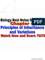Principles of Inheritance and Variations Notes