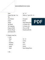 Pengkajian Keperawatan Anak i. Biodata