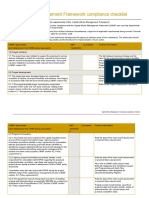 Capital Works Management Framework Compliance Checklist