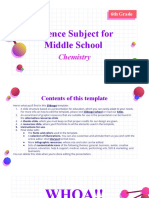 Science Subject For Middle School - 6th Grade - Chemistry by Slidesgo