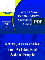Arts of Asian People (Attires, Accessories, and Artifacts) : Unit I