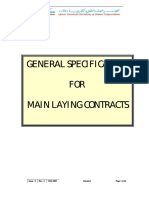 General Specification For Main Laying Contracts