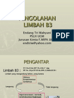 Pengolahan Limbah B3 Secara Fisika-Kimia 2016