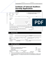 Membership Application Form (Jul 2009)