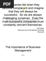 1-1 The Importance of Business Management