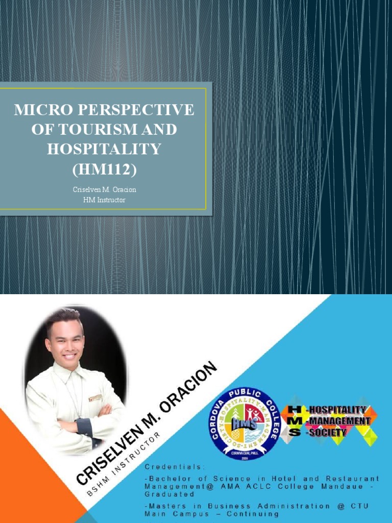Micro Perspective of Tourism and Hospitality | PDF | Motivational ...