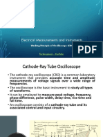 Electrical Measurements and Instruments: Working Principle of Oscilloscope (CRO)