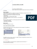 V.1.0, July. 2005 by Foxes Team: Addin For Exchanging Matrices Between Excel and Mupad