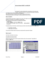 Exchange Matrices Between Excel and EULER