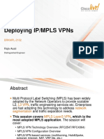 Deploying IP MPLS VPNs