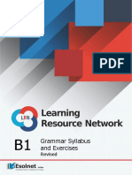 B1 Grammar Syllabus and Exercises For The LRN (Revised)