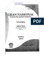 Naskah Soal UN Kimia SMA 2011 (Paket 12)