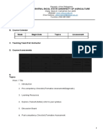 Central Bicol State University of Agriculture: A. Course Overview