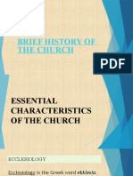 Essential Characteristics of The Church