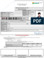 Delhi University Entrance Test - 2021 Admit Card-Provisional: Self Declaration (Undertaking)