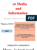 Text Information and Media