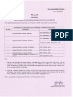 AFIH Interview Schedule Revised