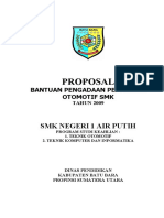 Proposal Peralatan Otomotif