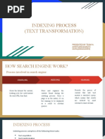 Indexing Processes (Text Transformation)