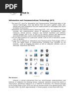 What Is It: Information and Communications Technology (ICT)