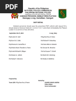 Republic of The Philippines National Police Commission Philippine National Police Barangay Li-Ong, Guinsiliban, Camiguin