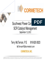 Southwest Power Conference SCR Catalyst Management: Terry Mcternan, P.E 919 620-3023