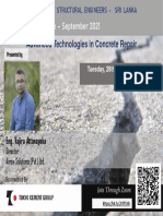 Advanced Technologies in Concrete Repair: Question Time - September 2021