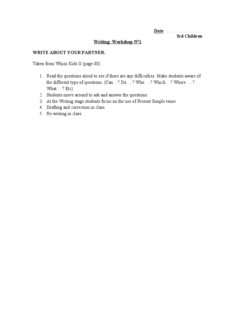 Writing 1 | PDF