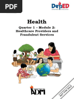 Health10 q1 Mod2 Healthcare Providers and Fraudelent Services FINAL08092020