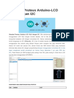 Simulasi Proteus Arduino-LCD 16x2 Dengan I2C