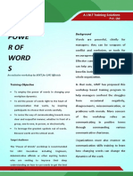 Flyer - Power of Words