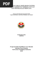 Download Kearifan Lokal dalam Kehidupan Berkelanjutan dan Pengelolaan Bencana by Kandi Sekarwulan SN52773578 doc pdf